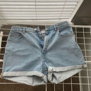 Zara Sky Blue Denim Shorts
